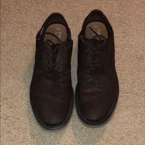 Men’s Toms Brogue Oxford Chocolate Brown Size 12